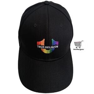 True Religion Horseshoe Logo PRIDE Snapback Adjustable Cap Hat Brand New